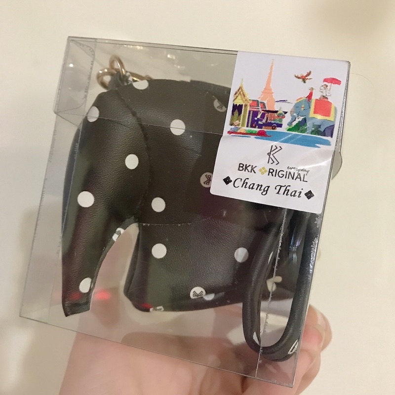《哇嘎哩》泰國購入：BKK泰國曼谷 Original 白點點 大象 零錢包