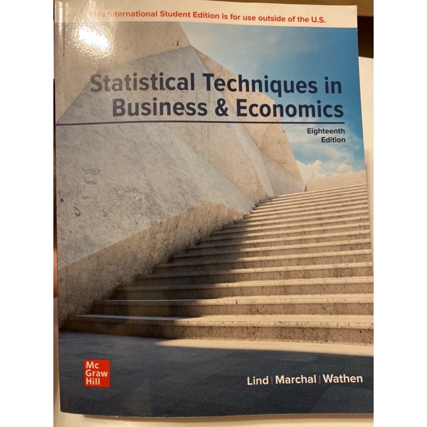 全新未使用Statistical Techniques in Business &amp; Economics