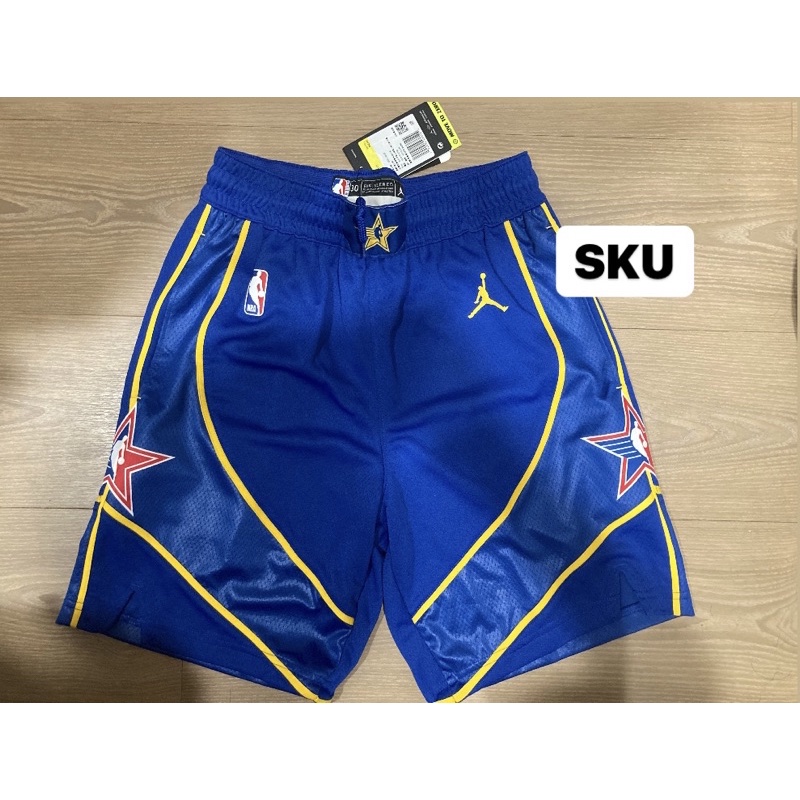 全新含吊 NBA 2021年 克利夫蘭 明星賽 球褲 Team Durant 藍 CV4787-495 Size: S