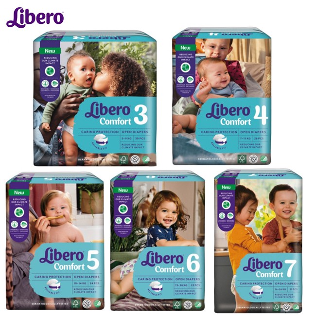 麗貝樂 Libero 全棉嬰兒紙尿褲.黏貼型紙尿布 M/L/XL/XXL/XXXL (3號、4號、5號、6號、7號)