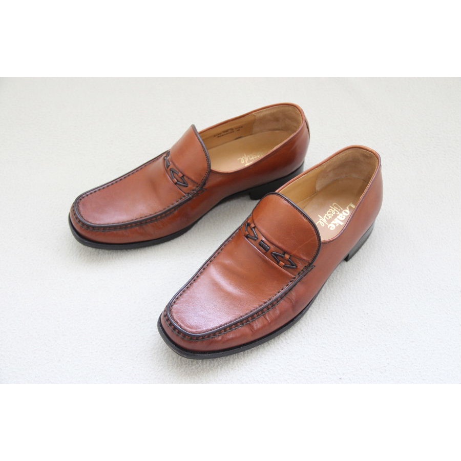 瑞泰爾的柏森 LOAKE Lifestyle 焦糖色皮底樂福鞋 紳士鞋 皮鞋 US7.5 UK7 EUR41