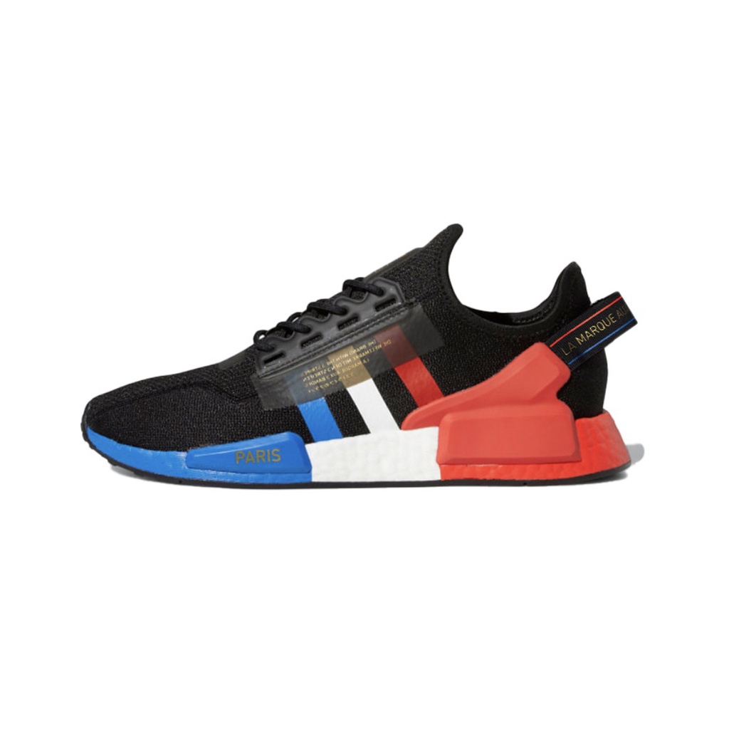  100%公司貨 Adidas NMD_R1 V2 黑紅藍 百搭 經典 跑鞋 Boost 黑 FY2070 男