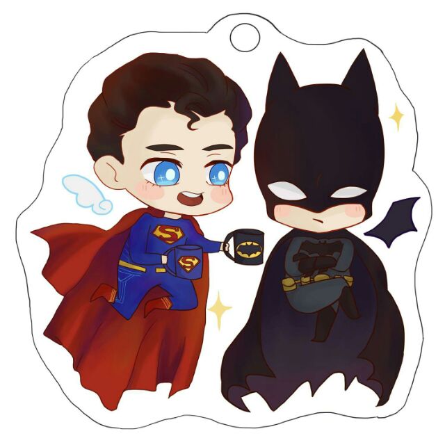 【DC同人】壓克力吊飾 superbat supersons 蝙蝠俠 超人 達米安 喬納森 超蝙