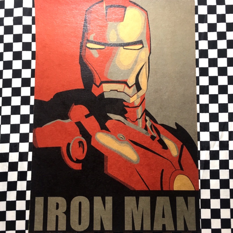 『老番顛』 鋼鐵人 Iron Man 復仇者聯盟 漫威 電影海報 裝飾畫 海報 壁飾 牛皮紙海報 復古裝飾 背景裝飾