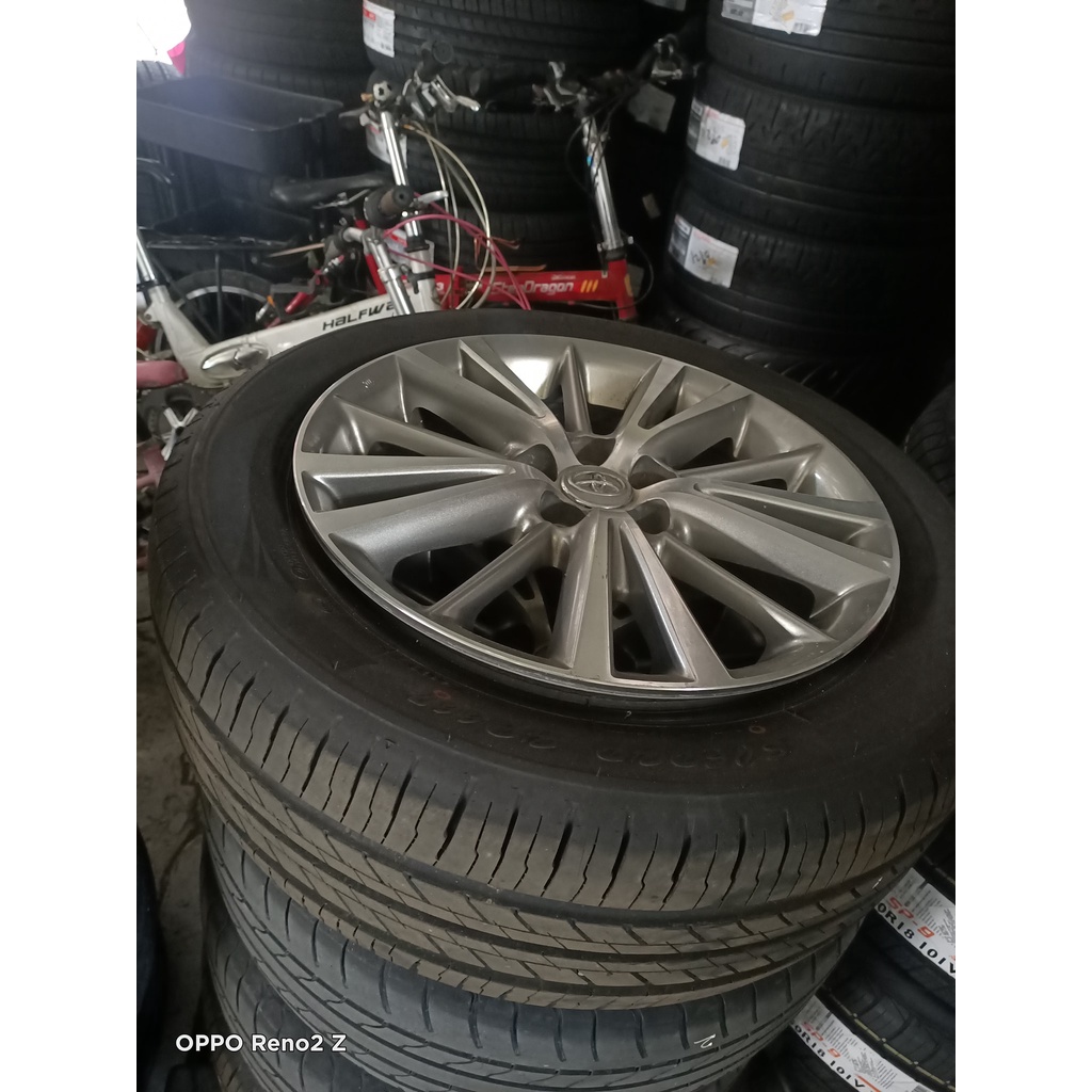 巨大車材altis Mk11 二手鋁圈輪胎16 6 5j Et39 5 55r16 售價 4500 蝦皮購物