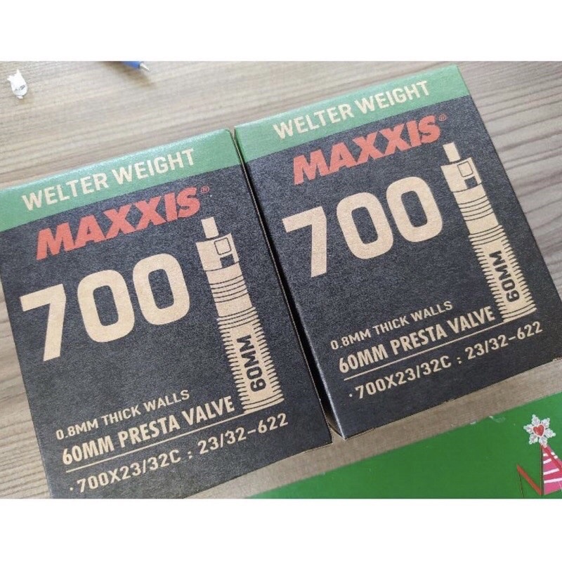 2x Maxxis Road Inner Tubes 700x23-32C Presta 60mm