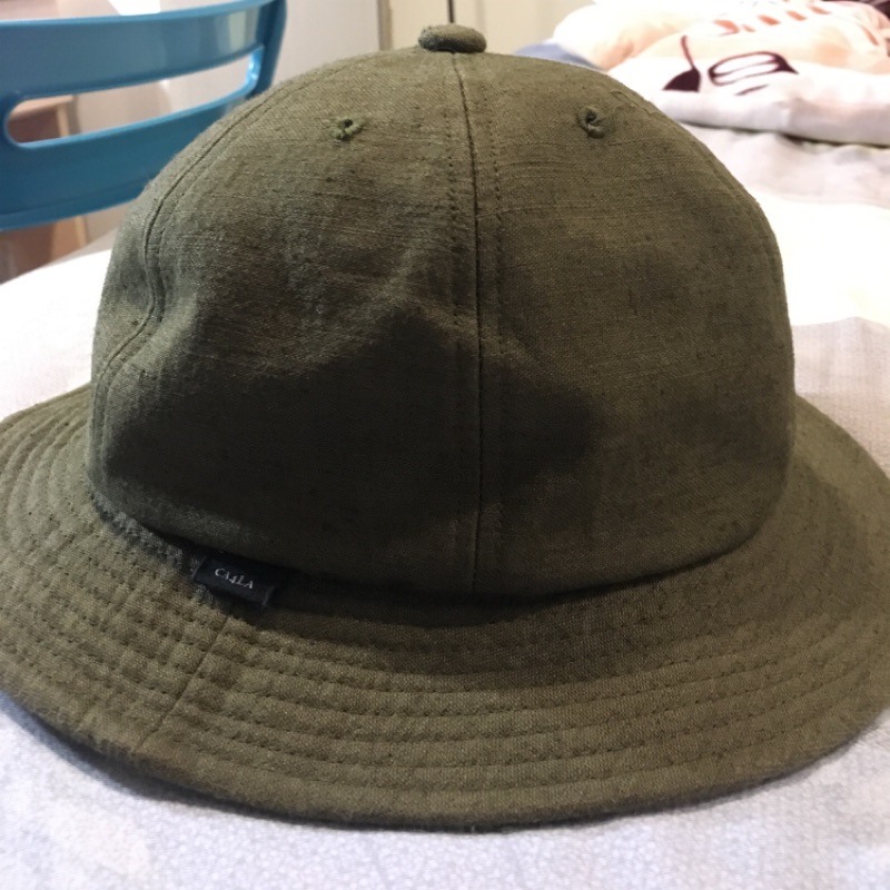 Ca4la 日本手工帽 綠色 軍帽 漁夫帽型 日本製 free size