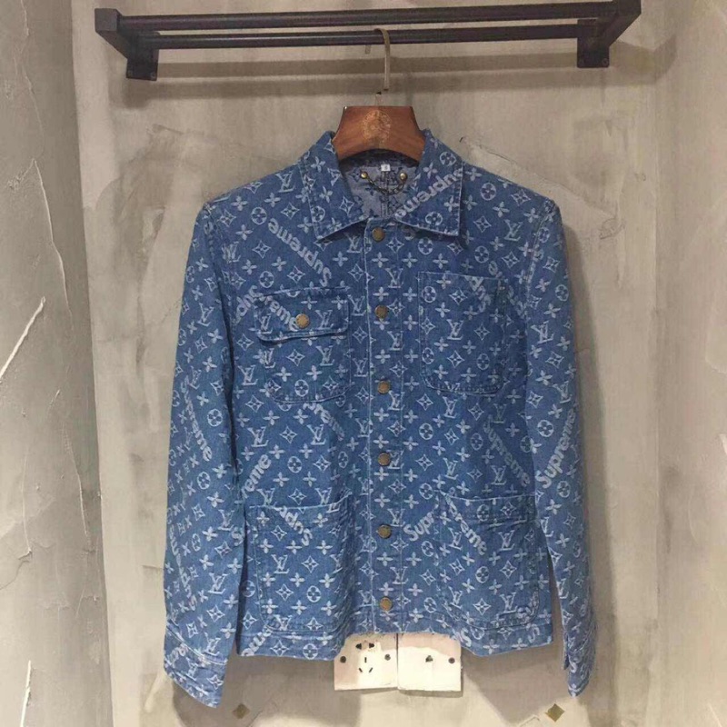 supreme lv denim jersey