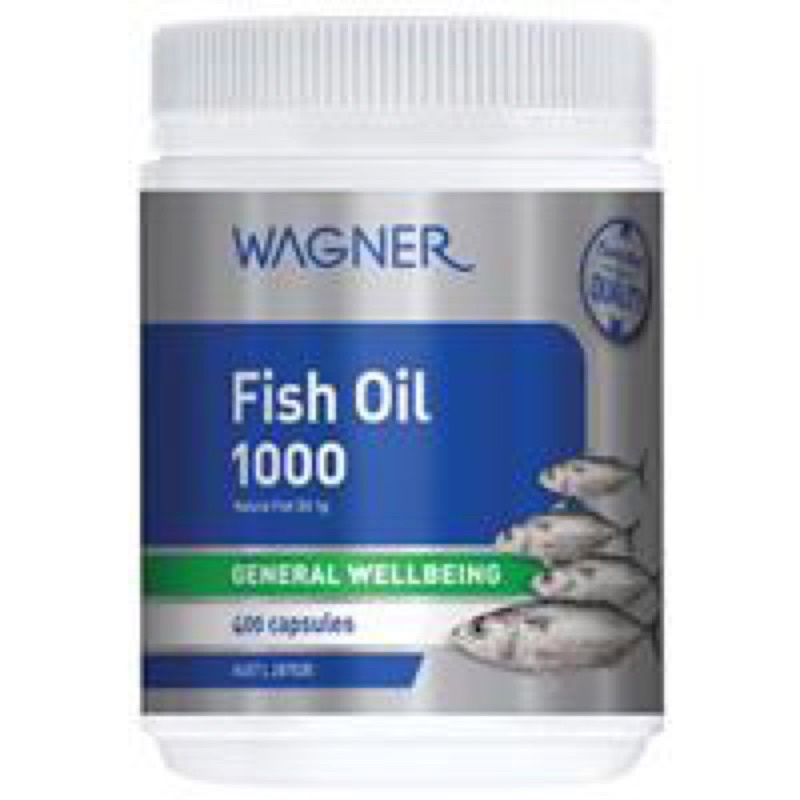 🉐️現貨 滿千免運🉐️ 3/27新到貨澳洲Wagner 深海冷水 魚油 Fish oil 1000mg 400顆 軟膠囊