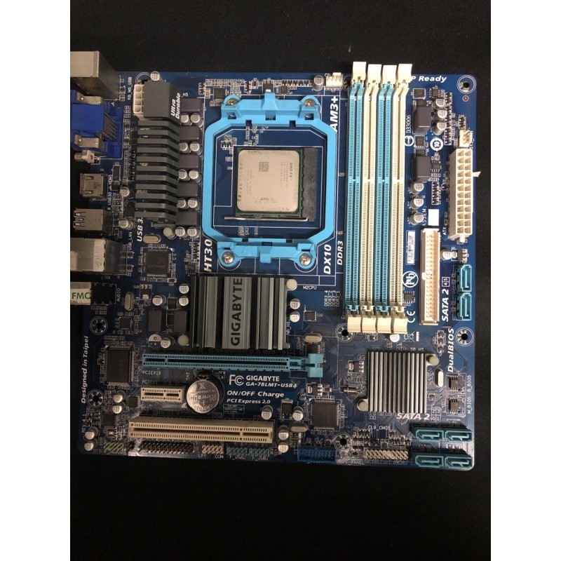 二手良品，主機板78LMT加CPU  FX-8100，附擋板，本商品都經過上機測試一天