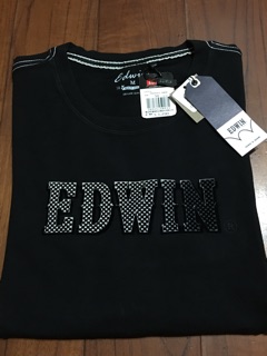 正品🎉🎉EDWIN賽車格紋logo長袖T恤