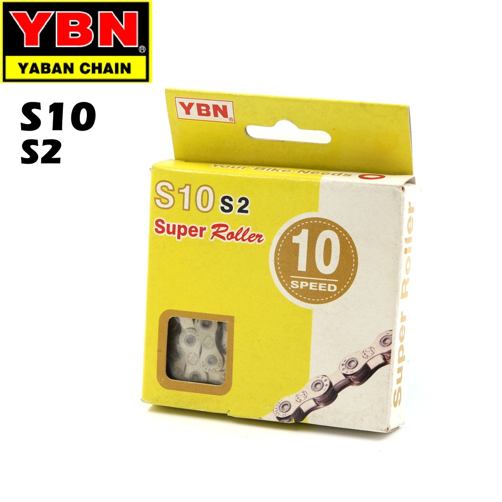 【瘋拜客】 YBN 雅邦 S10 S2 盒裝輕量化 10速 鏈條 含快扣 116目(CN30D)