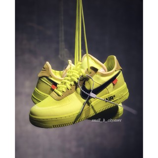 ☆小B之都☆ OFF-WHITE x Nike Air Force 1 螢光綠 AO4606-700