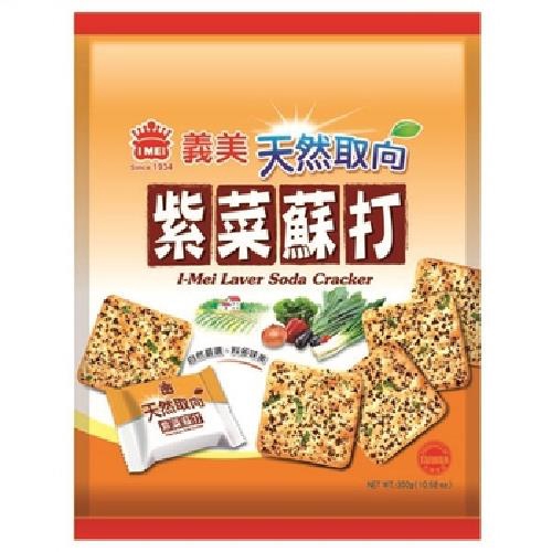 義美 天然取向蘇打餅乾紫菜(300g/袋)[大買家]