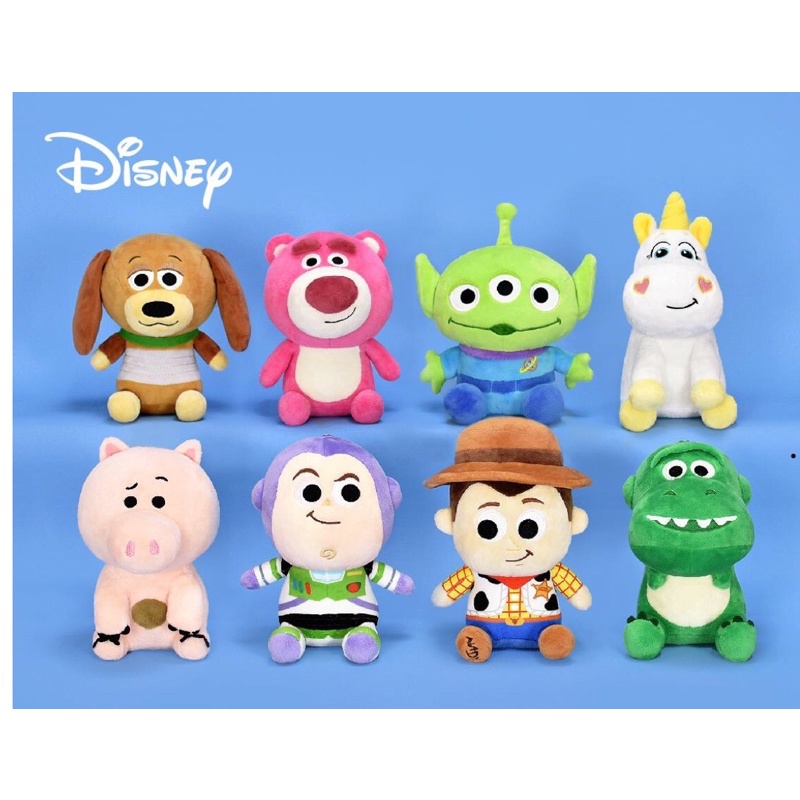 台灣正版授權❤️6吋9吋迪士尼玩具總動員娃娃胡迪熊抱哥 三眼怪 抱抱龍 巴斯光年 火腿豬 小奶油 怪獸電力公司 交換禮物