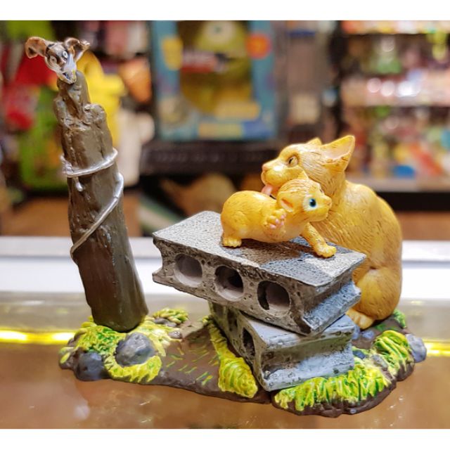 🇯🇵喔啦玩具店🇹🇼昭和貓咪 貓町 場景系列 貓咪媽媽與小貓