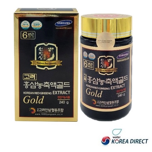 韓國 天長蔘 6年根紅蔘精gold240g /紅蔘濃縮液100%