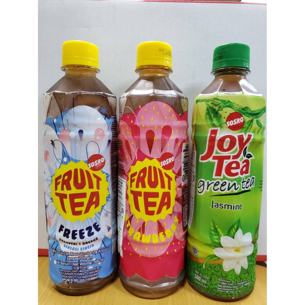 TEH SOSRO FRUIT TEA / JASMINE TEA / GREEN TEA 印尼飲料