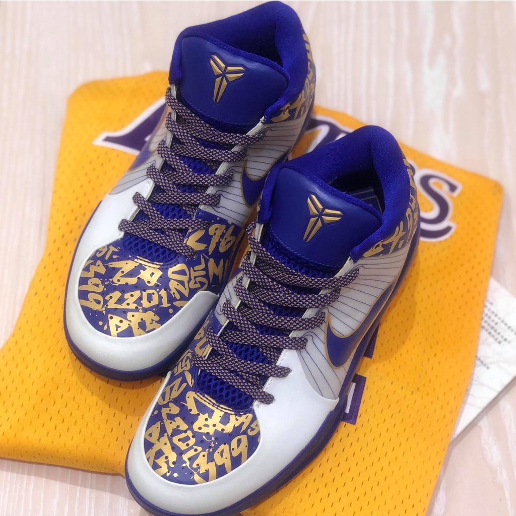 【NULL 現貨販售】NIKE KOBE 4 NBA FINAL MVP HOME 紫金冠軍配色 354187-141