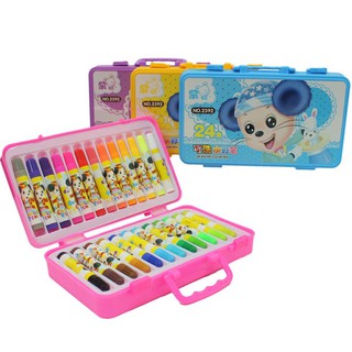 紫鼠 24色可水洗彩色筆 手提 NO.2392-24 /一盒入 可洗水彩筆 -奏