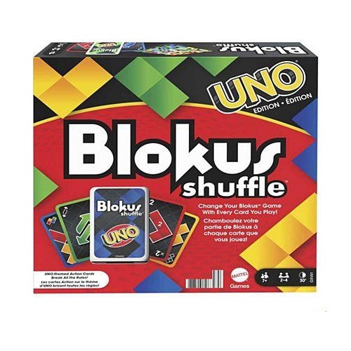 大格鬥隨機UNO版 Blokus Shuffle UNO Edition 英文版 桌遊 桌上遊戲【卡牌屋】