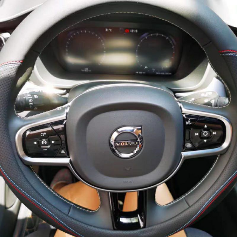 富豪 XC60 方向盤套 38公分 方向盤皮套 雙色縫線 99%各廠牌車型可用 透氣防汗 安裝簡易 超高質感