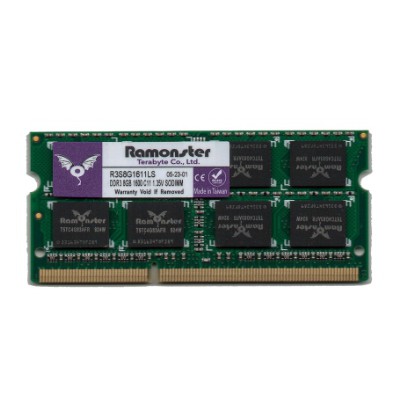 【現貨】筆電專用 Ramonster 記憶魔人 8G DDR3/L 1600 全新終保 相容性高