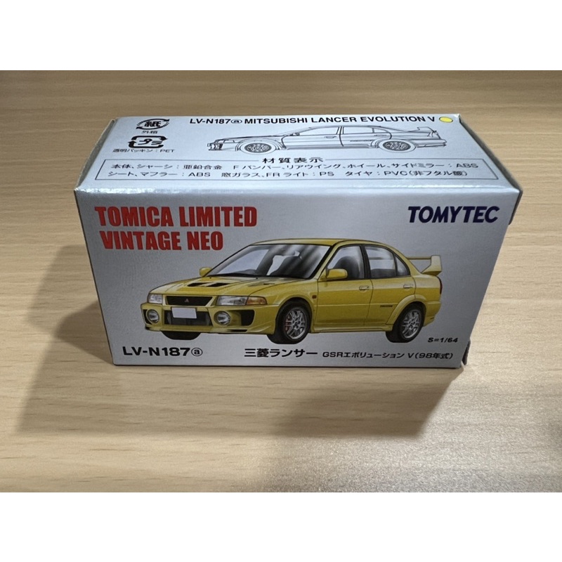 Boss 拍賣 Tomytec LV-N187a Mitsubishi Lancer EVO V GSR 98年式 黃