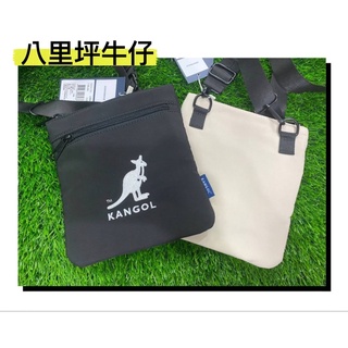 《八里坪牛仔》❎KANGOL🇬🇧🦘英國袋鼠小側揹包/隨身包/輕便 黑/白兩色 現貨
