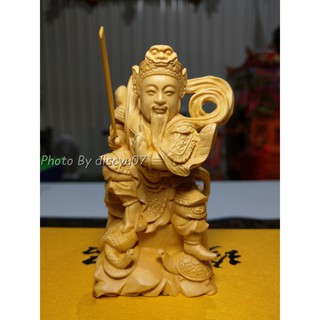 【東天佛俱】黃楊木玄天上帝 玄武大帝 真武上帝 神像木雕 供奉擺件 居家擺飾