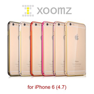 XOOMZ 金薄系列 iPhone 6 / 6S TPU + 金屬邊框 雙用保護套