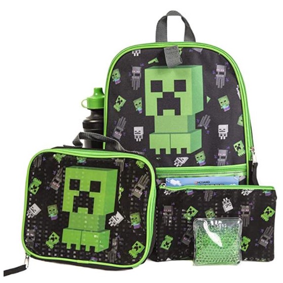 預購👍正版空運👍美國專櫃 Minecraft 麥塊 兒童書包 餐袋 筆袋 水壺 便當袋 後背包 書包 兒童 小學