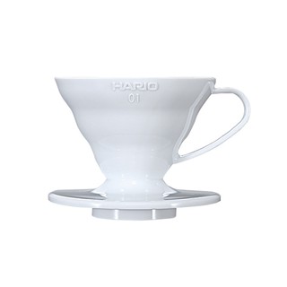 【日本HARIO】V60白色01磁石濾杯 1~2杯 《泡泡生活》咖啡用品