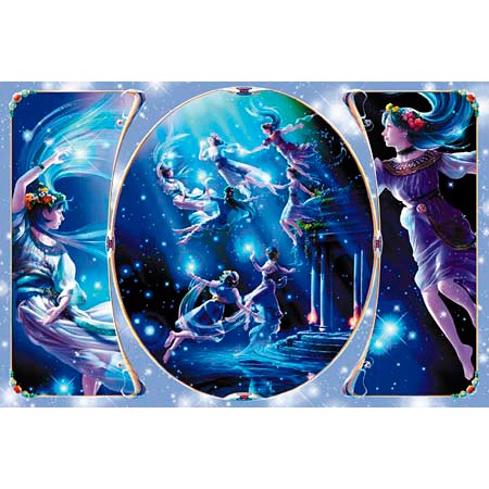 &lt;專屬拼圖屋&gt; 日本 絕版 KAGAYA Pleiades 夜光 星座傳說 昴宿星團 1000片 拼圖