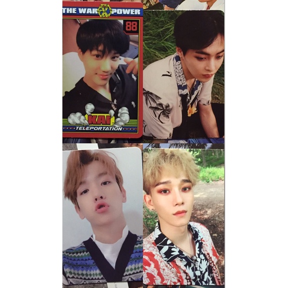 小卡 EXO 2017專輯小卡 Kai、Xiumin、baekhyun、chen