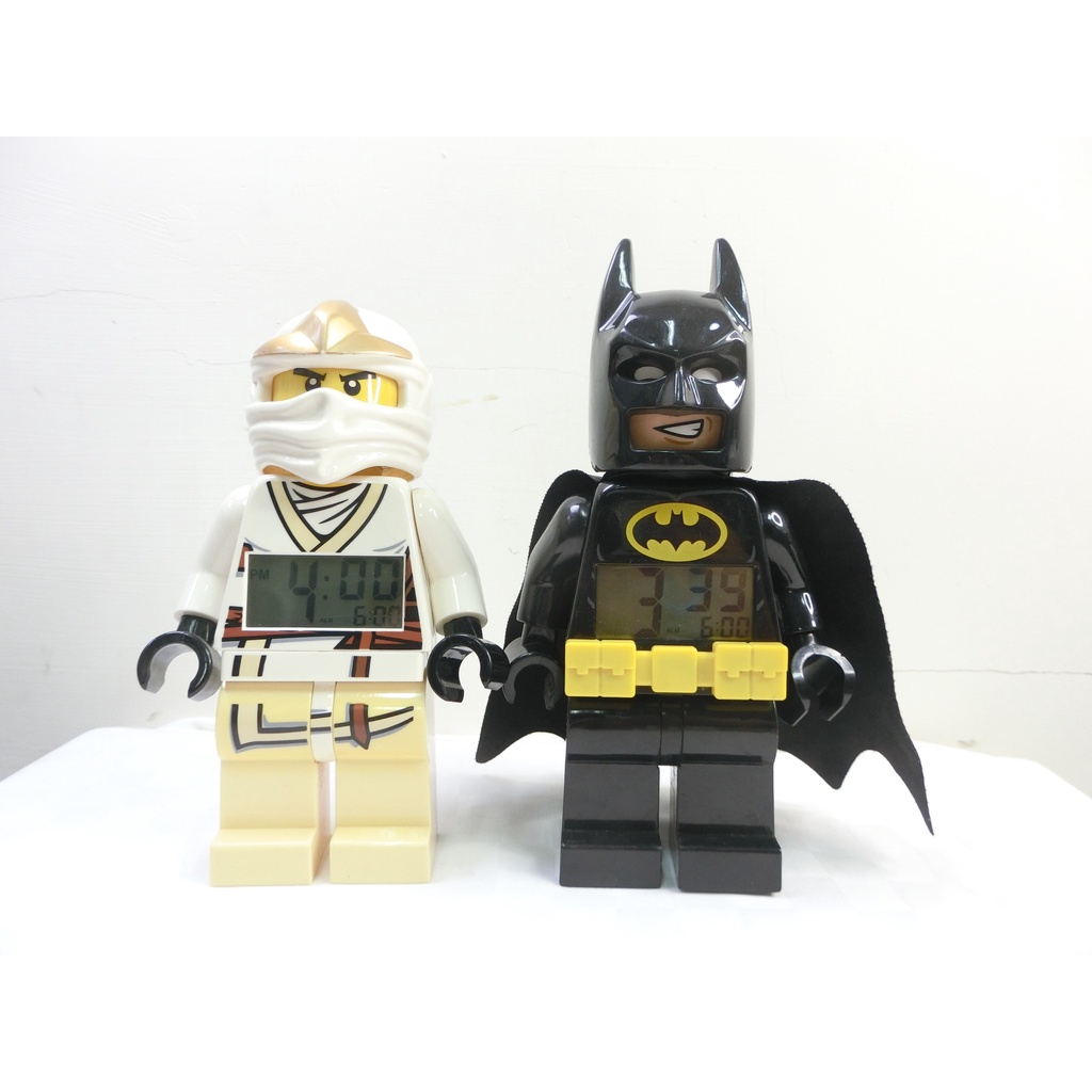 (z) 二手 LEGO 樂高 蝙蝠俠+忍者 鬧鐘 時鐘