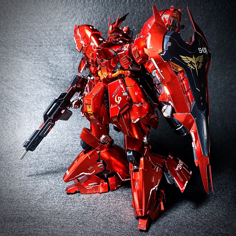 {Zachary Chang-模型工作室} 萬代 RG Sazabi 沙薩比 特殊鍍膜版 完成品 鋼彈 模型 代工