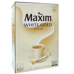 韓國金妍兒代言MAXIM白咖啡~Maxim white gold白金三合一即溶咖啡