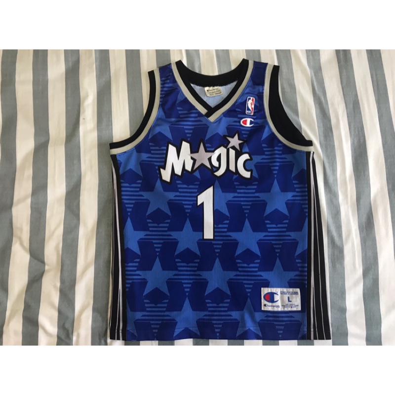 （預訂中）正版 NBA球衣 二手球衣 McGrady Champion  魔術 YL 客場藍 歐染 球迷版 青年版