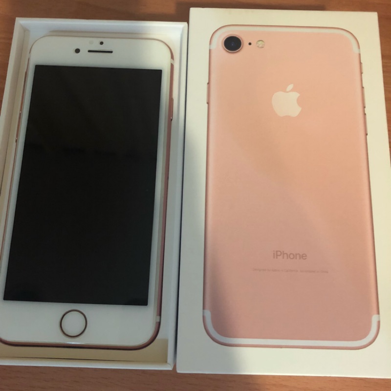 九成新iPhone7 128g玫瑰金 蘋果手機