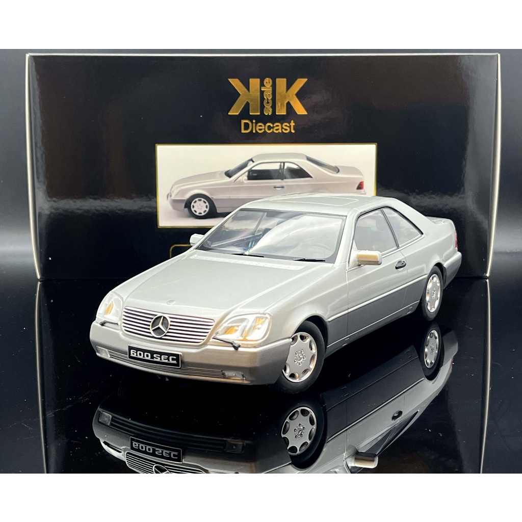 福利品出清價  KK scale 1/18 Mercedes 600 SEC C140 銀 MASH