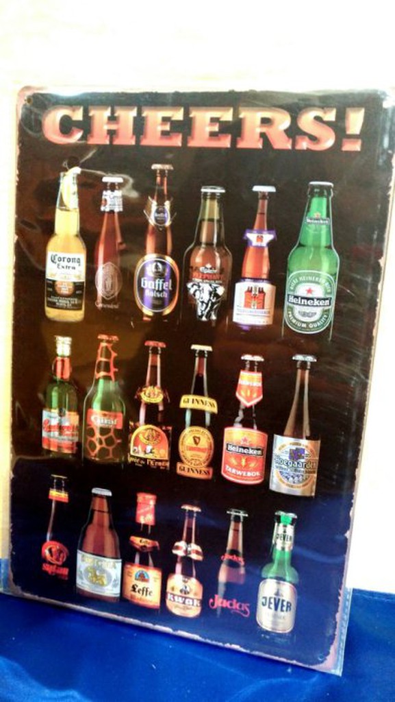 店面壁飾 各國啤酒  酒吧餐廳 鐵牌車牌