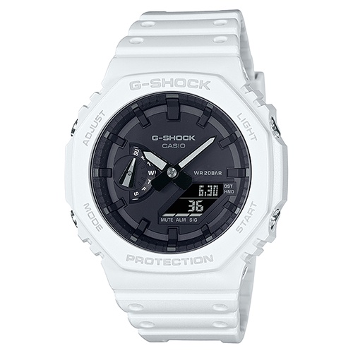 【CASIO】G-SHOCK 農家橡樹 白色錶殼黑面配色 現貨 GA-2100-7A 台灣卡西歐公司貨