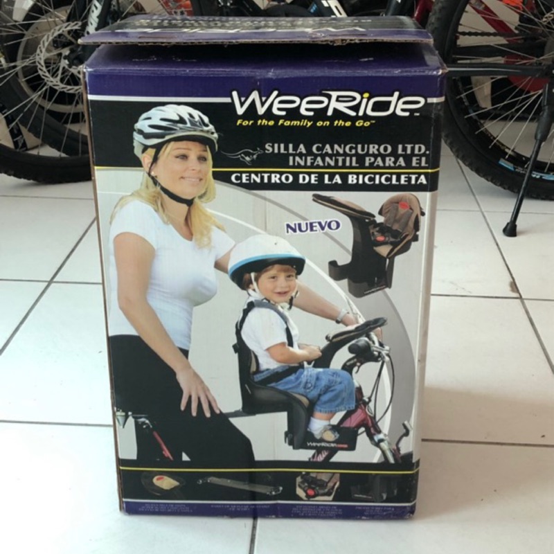 九成新 美國 WeeRide袋鼠椅 公司貨 親子腳踏車配件 LTD 豪華版 自行車兒童安全座椅 兒童座椅 趴睡安全座椅