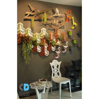 優雅田園風長頸鹿造形創意設計花器 創意品牌 壁掛桌立兩用