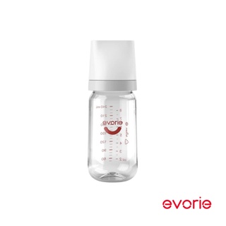【evorie】Tritan防脹氣寬口240mL嬰兒奶瓶 | 台灣現貨（附十字孔大流量奶嘴）|優於ppsu
