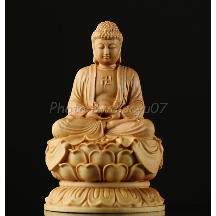 現貨 黃楊木坐蓮如來大日如來釋迦牟尼佛佛像木雕擺件 蝦皮購物