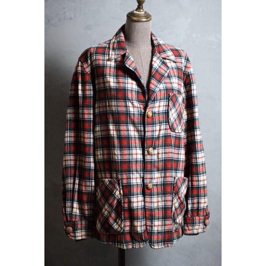 Pendleton 70’s Vintage Wool Flannel Jacket 美國百年羊毛品牌 法蘭絨格紋外套