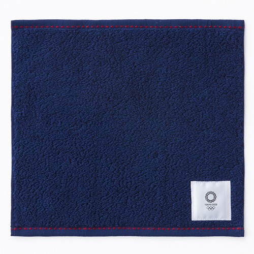 日本東京奧運 東奧 TOKYO 2020 官方限定商品 紀念品系列	日本製今治棉 奧運手巾毛巾手帕 藍色