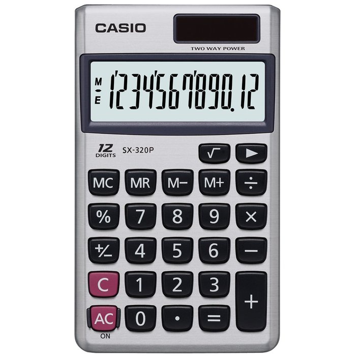 CASIO 卡西歐 計算機 SX-320P 12位數 國家考試